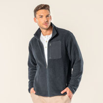 Katoenfleecevest Senna, zwart, Living Crafts