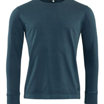 T-shirt met lange mouwen Pino in 100% bio-katoen jersey, donkerblauw, Living Crafts, beschikbaar in de maat S, prijs: 42,99 €
