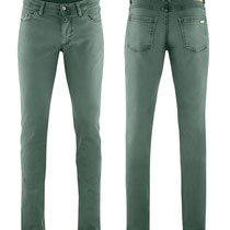 Lange broek Dedrik in 98% bio-katoen met 2% elastaan denim, donkergroen, Living Crafts, beschikbaar in de maat 32R, prijs: 99,99 €