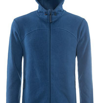 Fleecevest Nordian in 100% bio-katoen fleece, blauw, Living Crafts, beschikbaar in de maten S, M, L, XL en XXL, prijs: 149,99 €