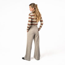Lange broek Parselina, mineraalgrijs, Living Crafts