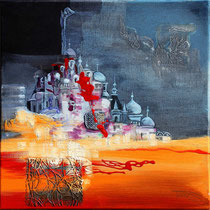 " Moscou" 40 x 40 cms - VENDU