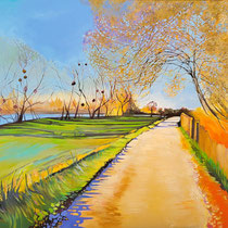 Montmerle 86 x 100 cms Acrylique sur toile - 1900€