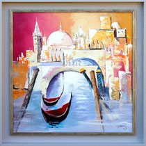 "Venise" 70 x 70 cms - Acrylique et huile sur toile - 1050€