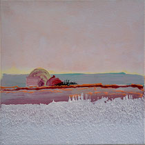 "Mirage 2" - 40 x 40 cm - Acrylique et huile sur chassis toilé - Sans cadre - 320€ 