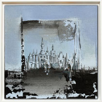 " Aba " - 20 x 20 cms - Acrylique et huile sur carton entoilé - 190€