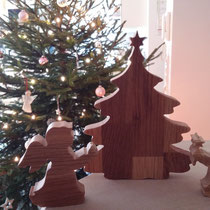 Engel und Tannenbaum / Weihnachten / kreativ-fraesen