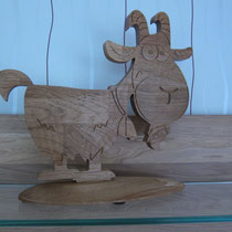 Ziege aus Holz / kreativ-fraesen