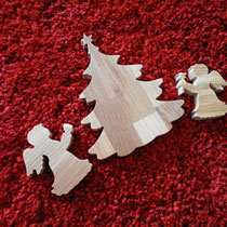 Engel und Tannenbaum / Weihnachten / kreativ-fraesen