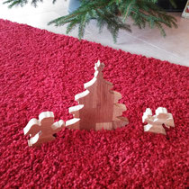 Engel und Tannenbaum / Weihnachten / kreativ-fraesen