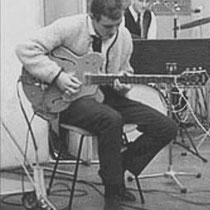 Jan Akkerman bij opnames in 1965