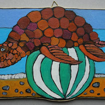 N 315 Schildkröte im Gleichgewicht (18x25)