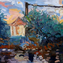 An der Regnitz I     Öl auf Leinwand     50x85cm     2003