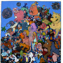 Störenfriede VII,   Öl auf Leinwand auf Sperrholz,  50x50cm,  2006