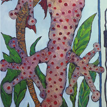 Mundraub,   Öl auf Leinwand,  120x50cm,  2003