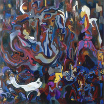 o.T.     Öl auf Leinwand    100x100  1998