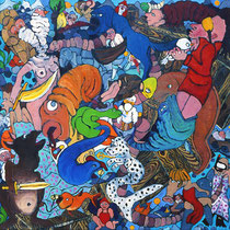 Die Piraten,   Öl auf Leinwand,  60x60cm,  2006