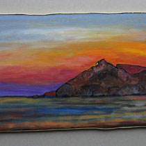 N 305 Sonnenuntergang am Krokodil (19x48)