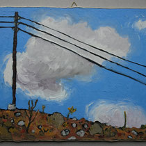 N 265 Stromkabel und Wolken (29x34)