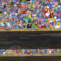 Kompostition II,  Öl auf Leinwand,  140x60cm,  2008  