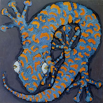 Gecko IV,   Öl auf Leinwand,  50x50cm,  2004