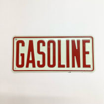 サインプレート100　GASOLINE 　103×230　 ¥1,200