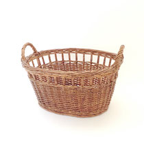 バスケット180　オーバル　こげ茶つや有りウィンドウ　440×325×280Ｈ　￥2,000　
