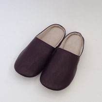 ルームシューズ162　バブーシュ　こげ茶　24㎝　￥1,200