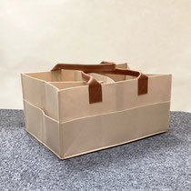 バッグ225　フエルトベージュ折りたたみ　380×240×180　　￥1,200