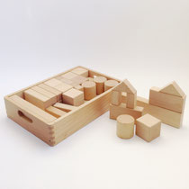 積み木112　白木BOX38P 　　330×375×70　　¥2,400