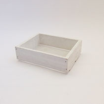 BOX163　ウッド角ペイント白　175×1340×52H　¥500＊オリジナルです＊