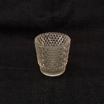 キャンドルホルダー152　ガラスドットピンク　60Φ60Ｈ　￥200　