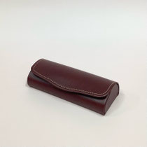 めがねケース123　革ワインステッチ　¥700