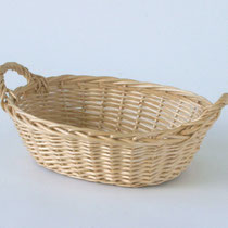 バスケット175　オーバル　ナチュラル両手付き　340×250×140H　￥500