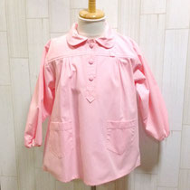 ＜倉庫商品＞スモック100　ピンク丸襟2ポケット　サイズ120　¥1,000　