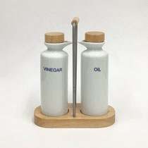ボトルセット101　OIL&VINEGAR　白木トレー　　160×210H 　　￥700