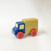 車157　トラック　青&黄色&赤　65×130×85H 　￥600
