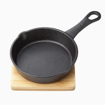 スキレット101　片手　専用鍋敷き付き　160φ　＊IH/ガス両用＊　¥900