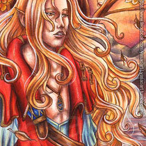 Plangent minstrel - an aceo of Levant