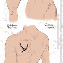 Closeup of Mika's tattoos