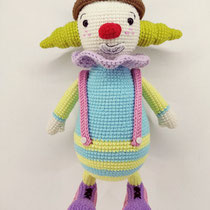 Clown amigurumi, crochet Clown, handmade toy