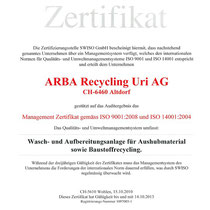 QS Dokument ISO 9001 Qualität // ISO 14001 Umwelt ARBA