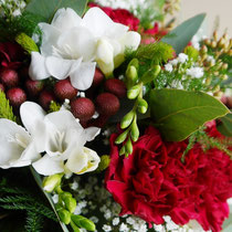 DA3 studio fiori per matrimonio stile rustico e rosso