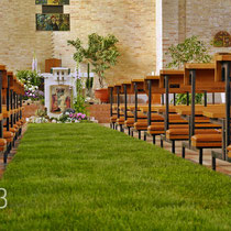 DA3studio DAtelier Allestimenti Venezia Pasqua chiesa parrocchia Campalto S.S. Martino e Benedetto