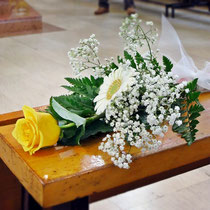 DA3 studio fiori per matrimonio giallo e bianco