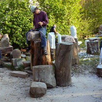 Stone carving workshop , Germany 2006