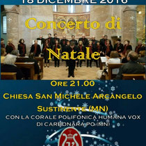18 dicembre 2016 - Concerto di Natale a Sustinente