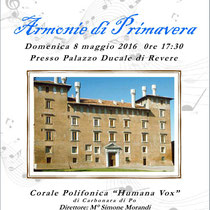 8 maggio 2016 -Palazzo Ducale - Revere (Mn)