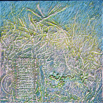 Summertime 30x30cm Mischtechnik mit Ölpastellkreiden auf Leinwand 2021 verkauft