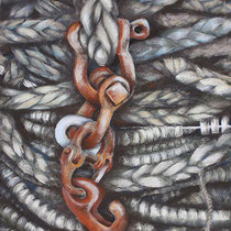 Seilschaft 65x50cm Pastellkreide auf Spezialpapier 2013